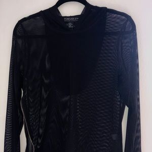 Nylon mesh hoodie